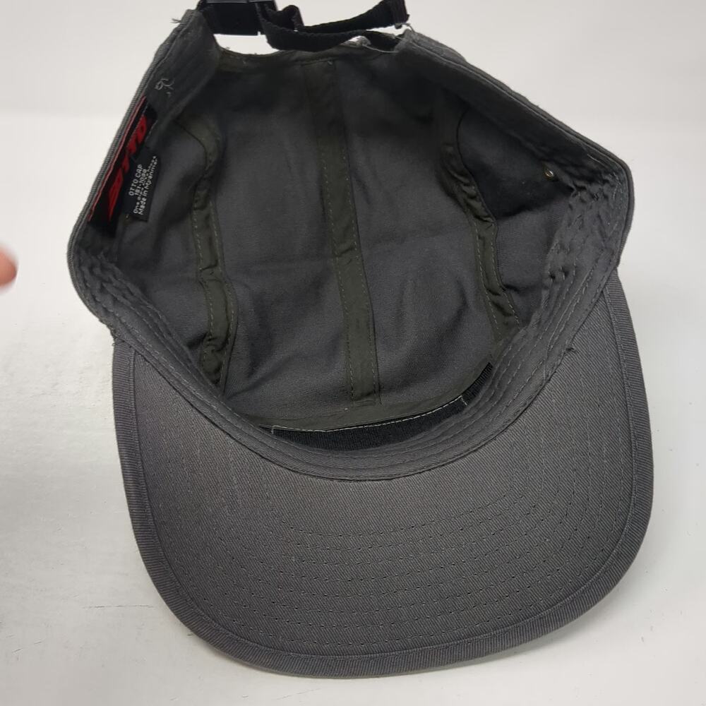 Otto 5 Panel Gray Hat One Size North Fork Coffee Roasters Strapback Flat Brim - Picture 7 of 9